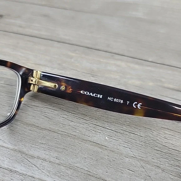 Coach HC 6078 5120 Dark Tortoise Eyeglass FRAMES ONLY 52-16-135 Full Rim - Picture 5 of 12